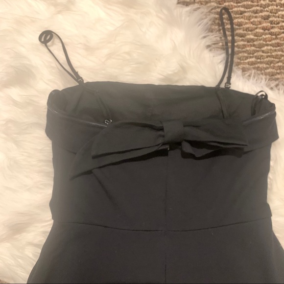 Banana Republic Black Strapless Dress Bow Back - Picture 3 of 10